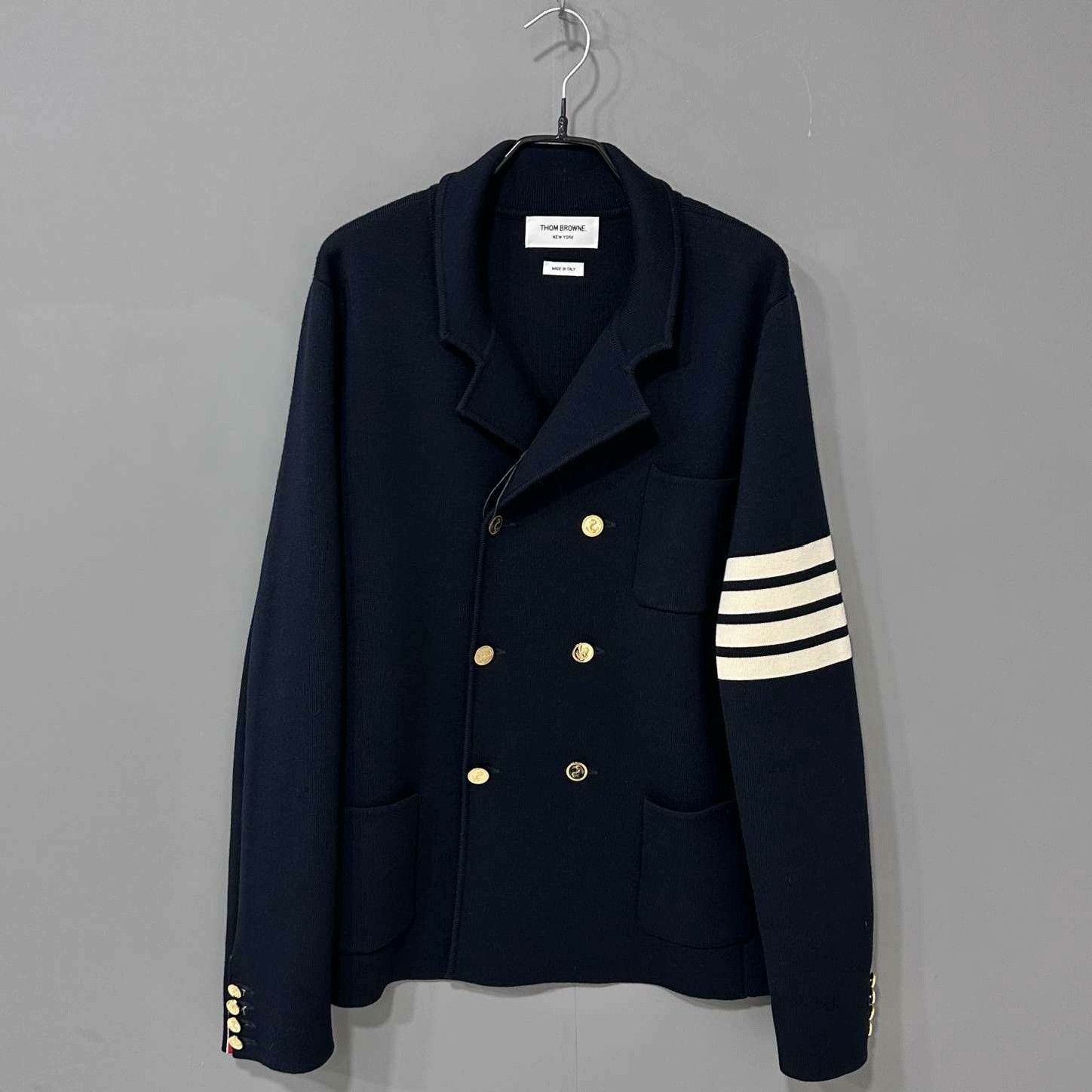 Thom Browne Thom Browne Wool Striped Brown Coat XS Women Size XS / US 0-2 / IT 36-38 - 1 Thumbnail