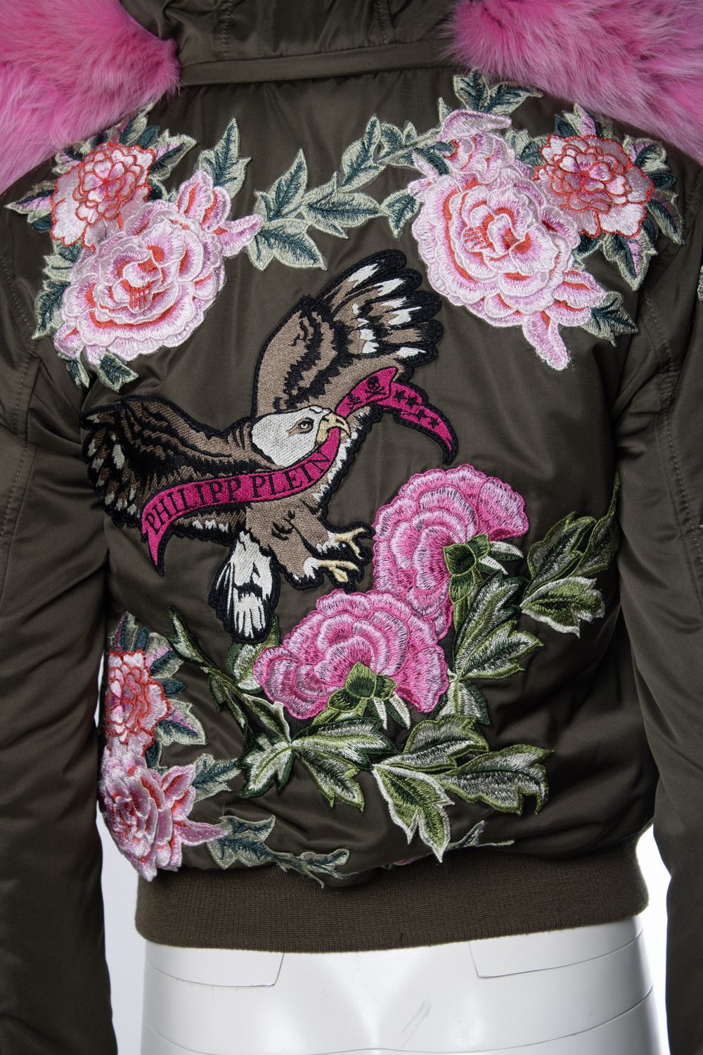 Philipp Plein Philipp Plein, hooded bomber with floral embroidery Size S / US 4 / IT 40 - 5 Thumbnail