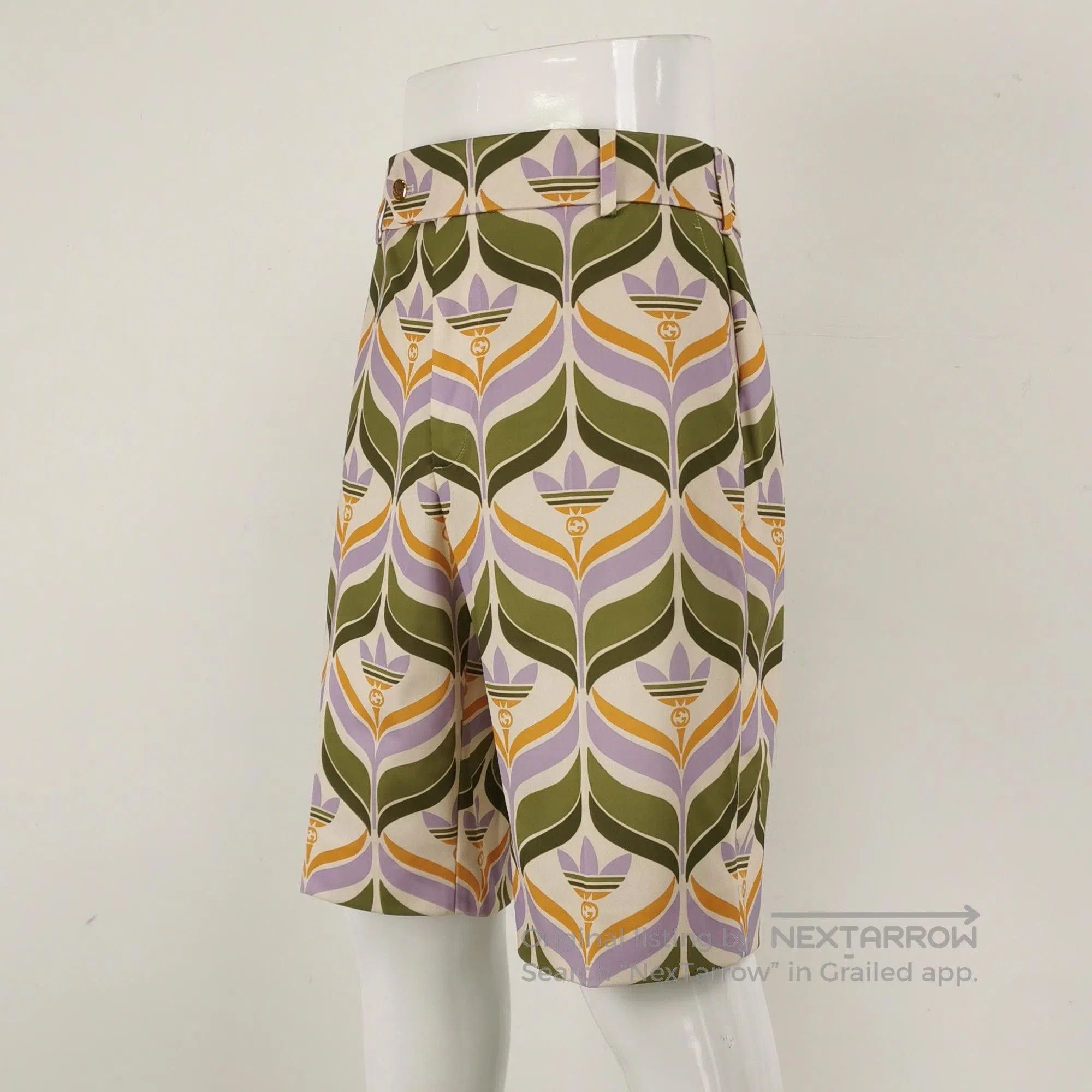 Gucci Gucci XS Printed Floral Pattern Shorts. Size US 34 / EU 50 - 8 Thumbnail