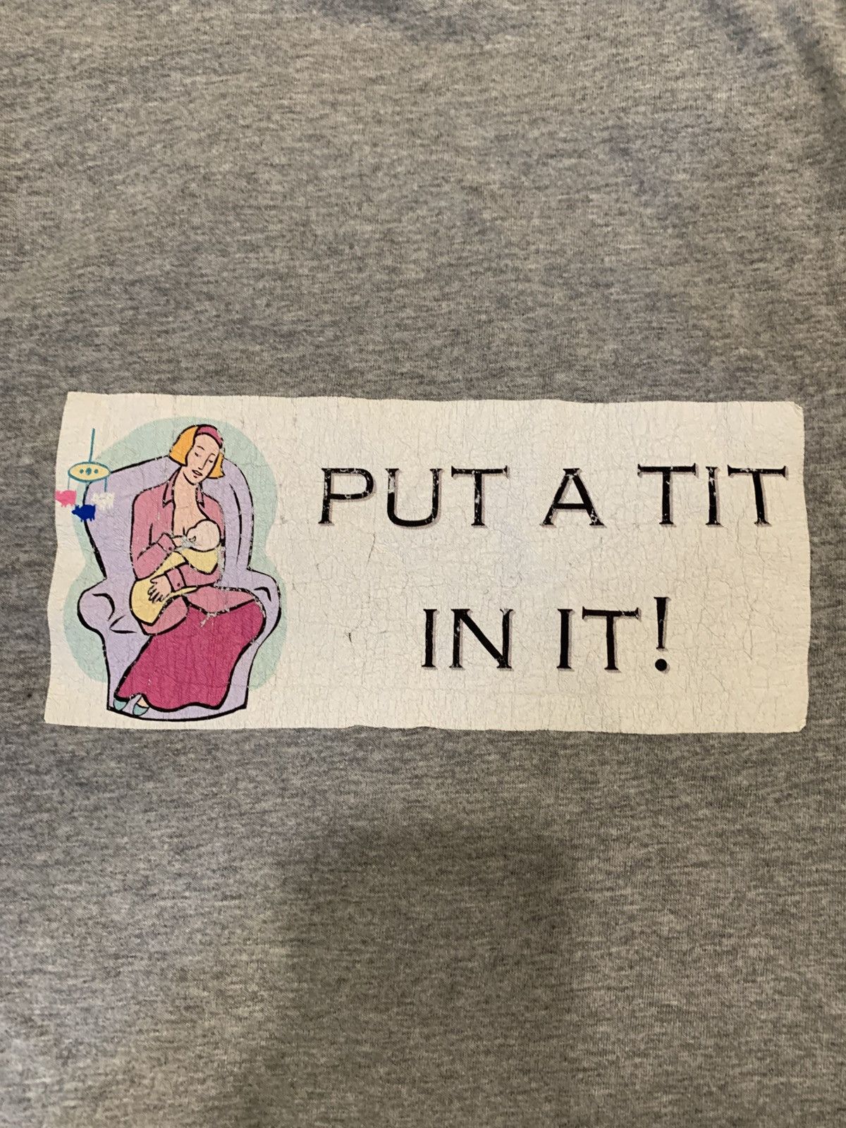 Basic Editions Crying Baby ? put a tit in in tee Size US S / EU 44-46 / 1 - 5 Thumbnail