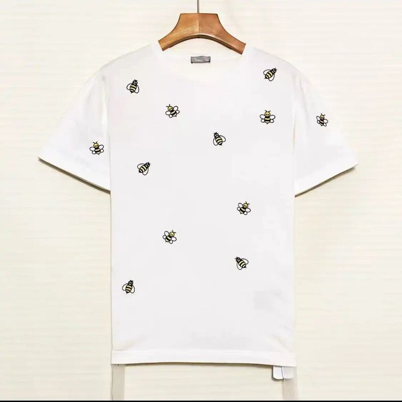 Dior Dior White Cotton Embroidered Short Sleeve T-Shirt 0089 Size US XS / EU 42 / 0 - 1 Thumbnail