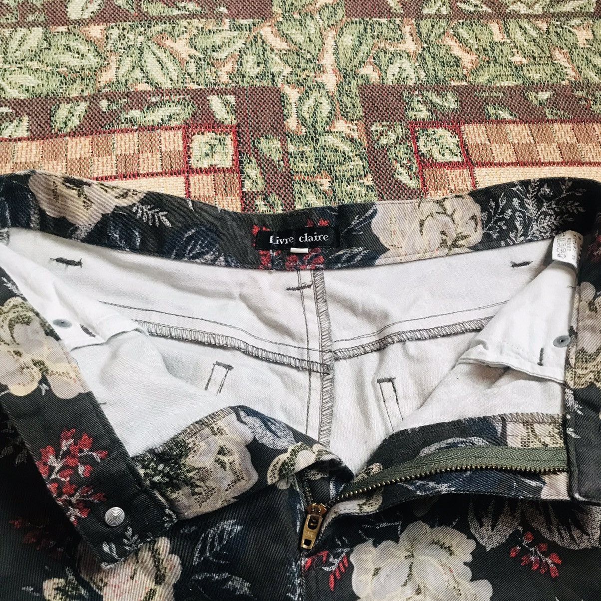 Japanese Brand × Seditionaries × Vintage Vintage Live Claire Floral Denim Size 27" / US 4 / IT 40 - 7 Thumbnail