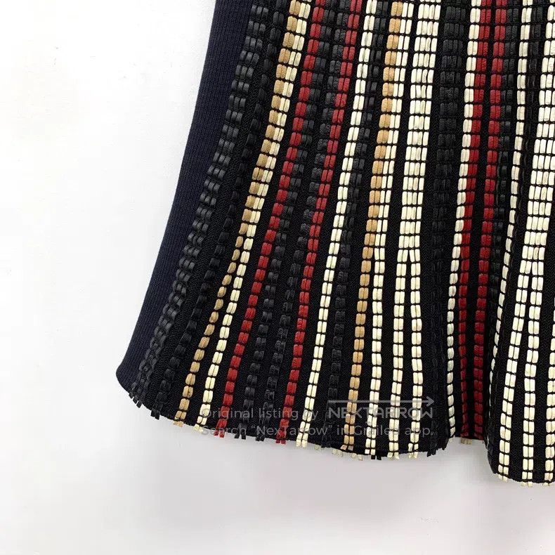 Louis Vuitton Louis Vuitton size l Black color-striped woven cotton slouc Size 26" / US 2 / IT 38 - 4 Thumbnail