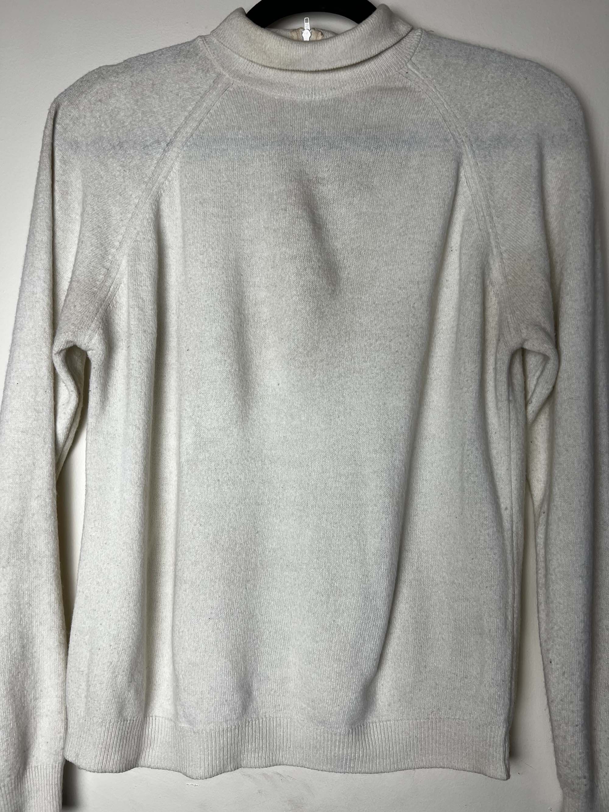 pandora Vintage 1960's Pandora Creamy Off White Mock-Neck Sweater Size M / US 6-8 / IT 42-44 - 2 Thumbnail