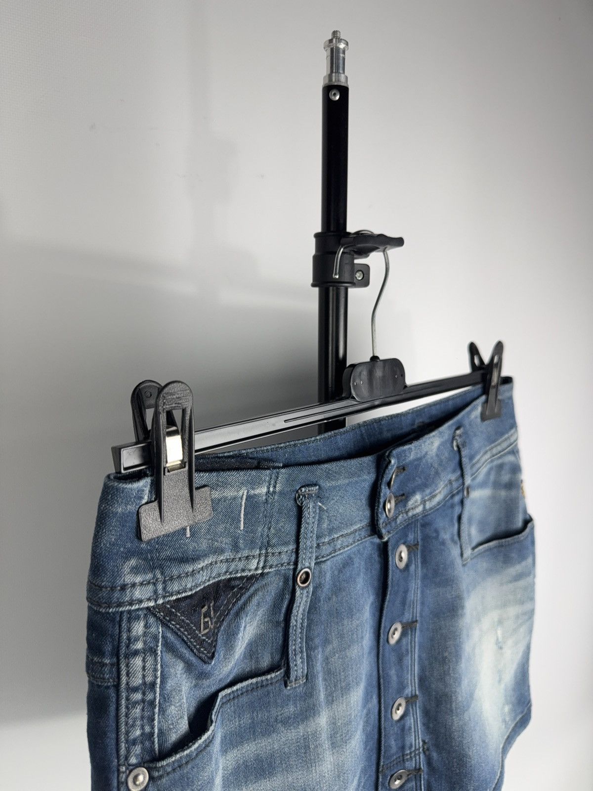 G-Star × If Six Was Nine Vintage Y2K G STAR RAW Japanese Casual Mini Skirt 90s Style Size 27" / US 4 / IT 40 - 4 Thumbnail