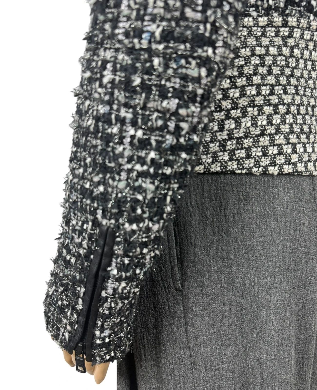Armani Exchange Armani Exchange Tweed Wool Biker Jacket size XS Size XS / US 0-2 / IT 36-38 - 7 Thumbnail