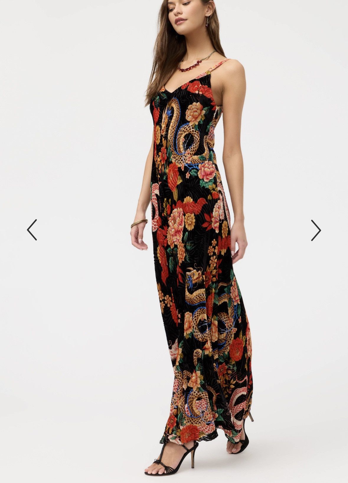 Johnny Was Johnny Was S silk Asian dragon maxi dress kanako Levi burnou Size S / US 4 / IT 40 - 1 Thumbnail