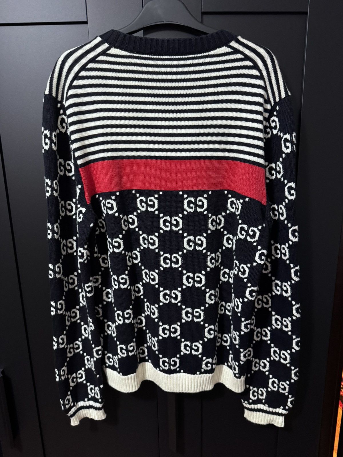Gucci Gucci GG Monogram Knit Sweater—- BLUELLE🌊 Size US M / EU 48-50 / 2 - 2 Thumbnail