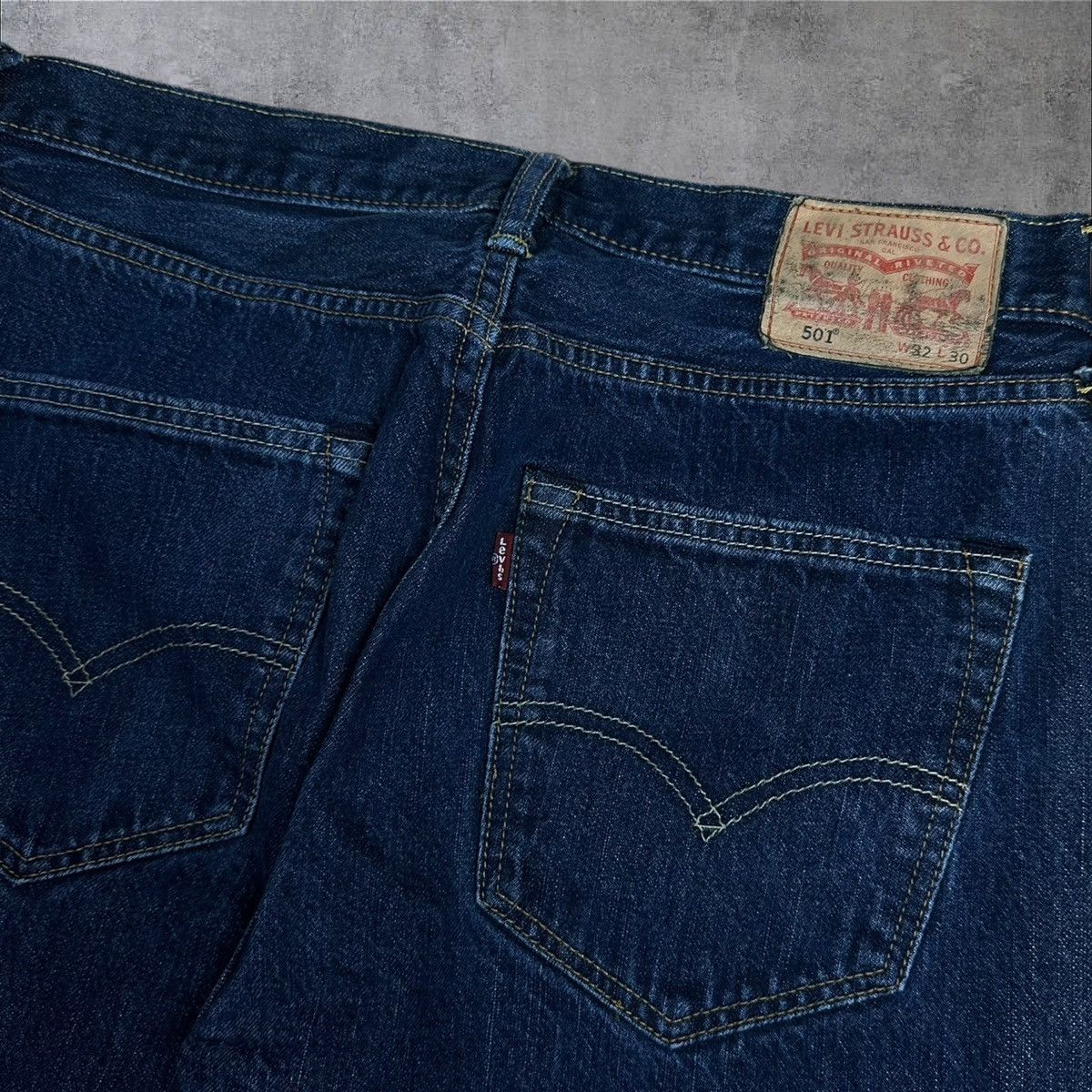 Levi's × Vintage Vintage Levi’s 501 Navy Blue Jeans Denim Pants W32 L30 Size US 32 / EU 48 - 6 Thumbnail