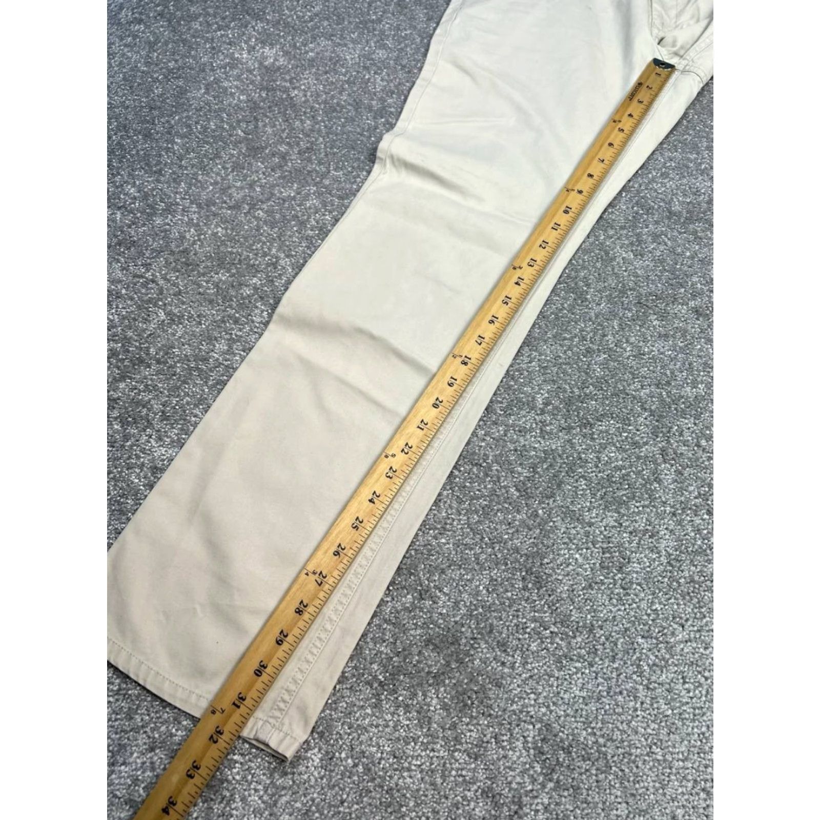 Bonobos Bonobos Chinos Pants Men 32 Beige Cotton Low Rise Flat Front Straight Fit Mens Size US 32 / EU 48 - 4 Thumbnail