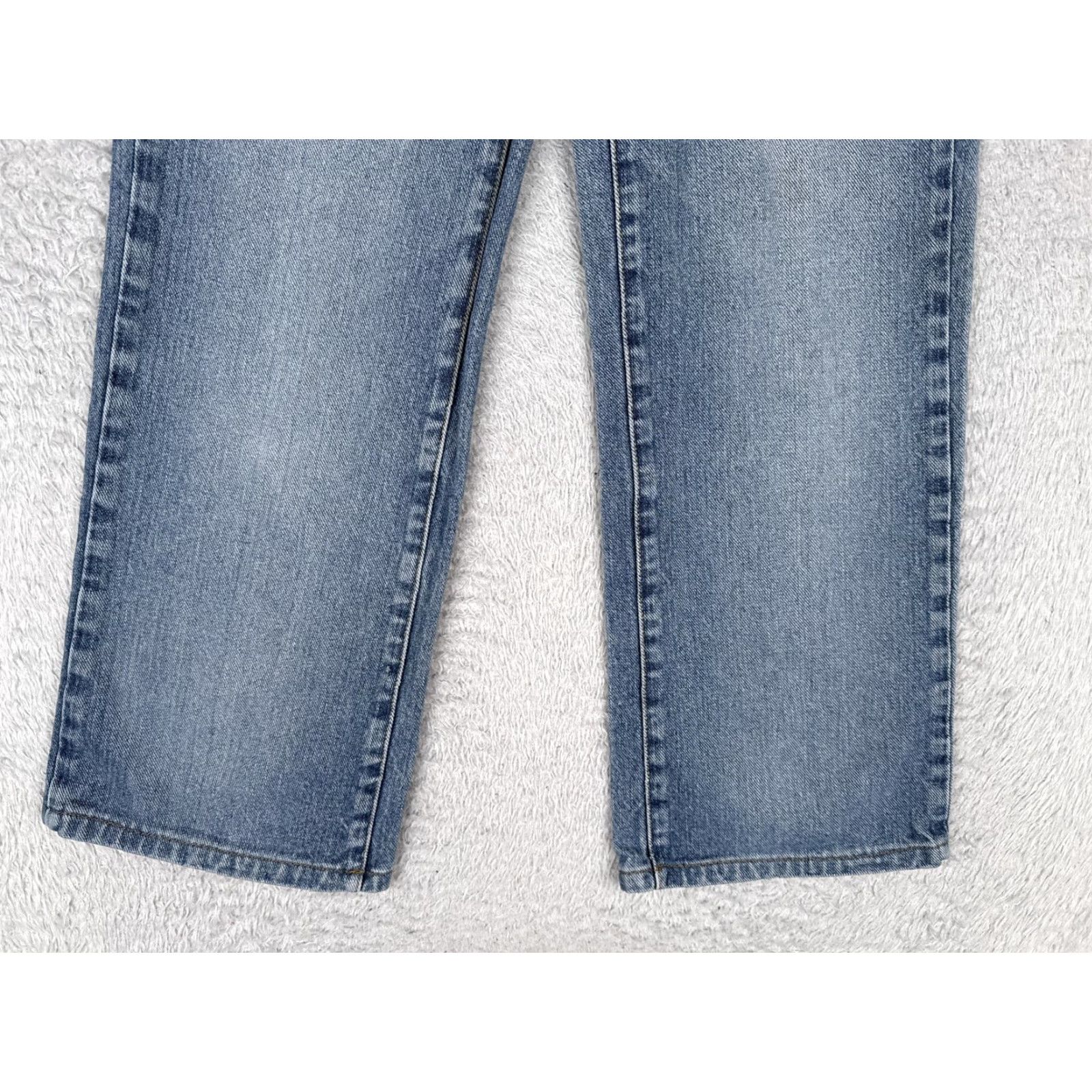 Express VINTAGE Express Bleus Jeans Juniors 1/2 Blue Mid Rise Straight Stovepipe Denim 24x27 Size 25" / US 0 / IT 36 - 2 Thumbnail