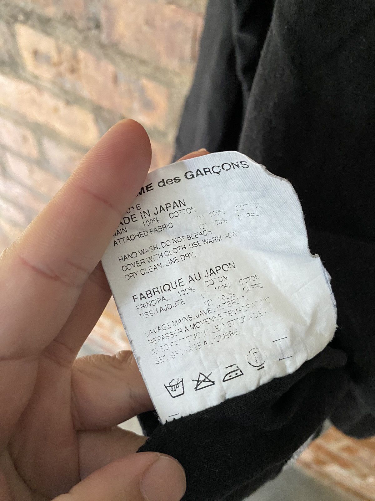 Comme des Garcons Homme 2006 CDGH patchwork reconsuction long sleeve Size US S / EU 44-46 / 1 - 13 Thumbnail