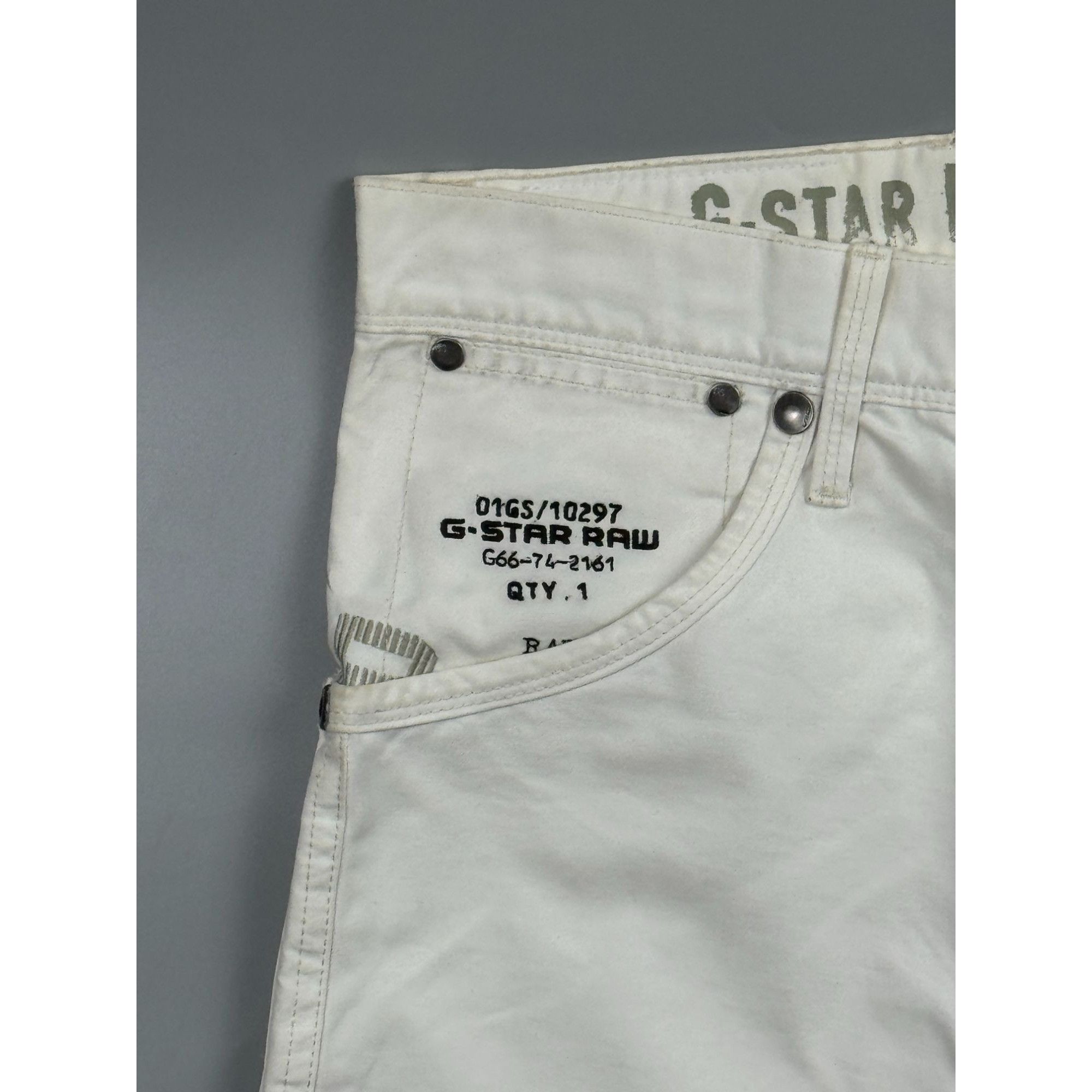 G-Star G-Star RAW White Pants (Y1186) Size US 33 - 4 Thumbnail