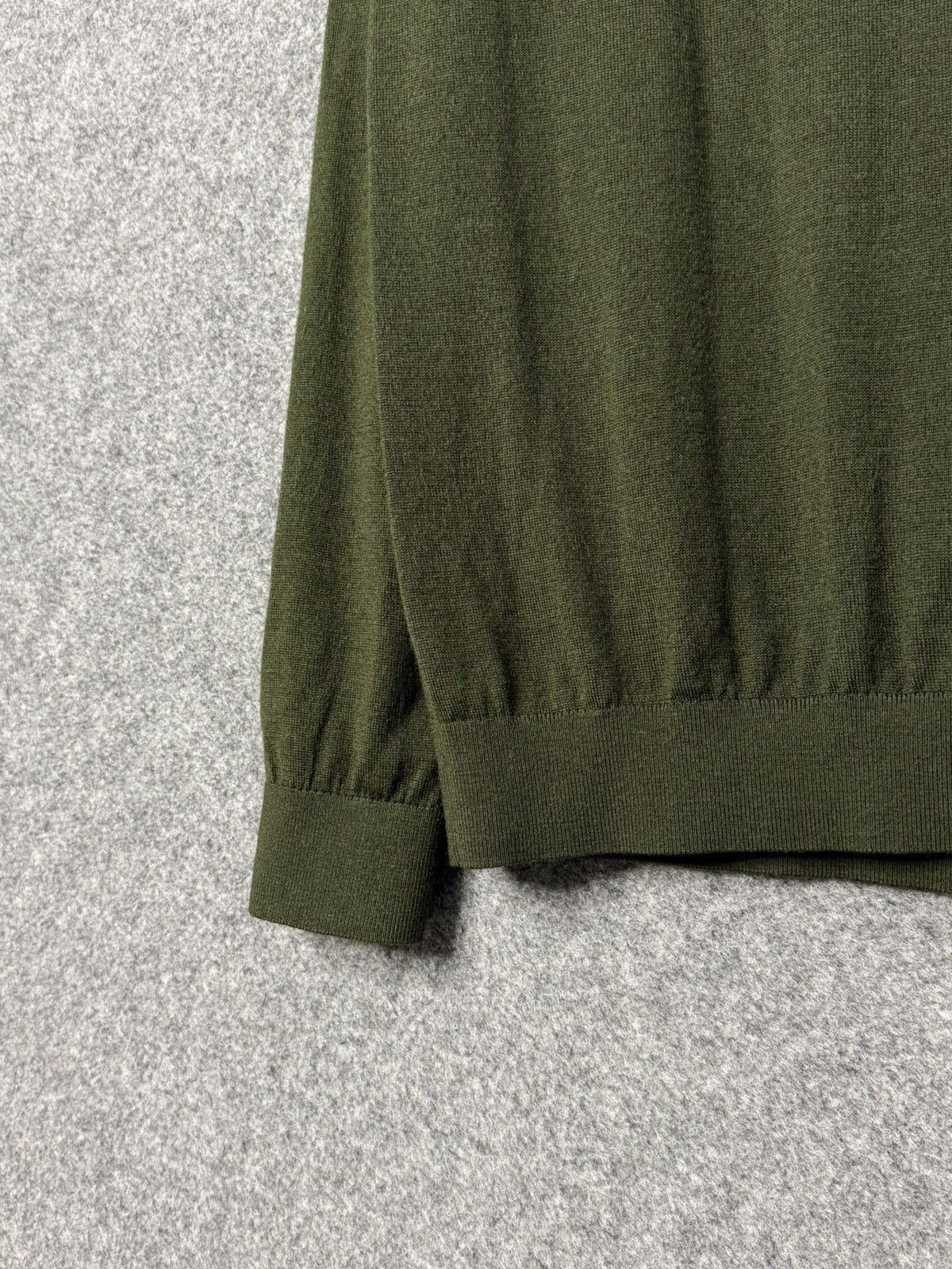 Reiss Reiss 1/3 Zip Mens Green wool jumper size L Size US L / EU 52-54 / 3 - 4 Thumbnail