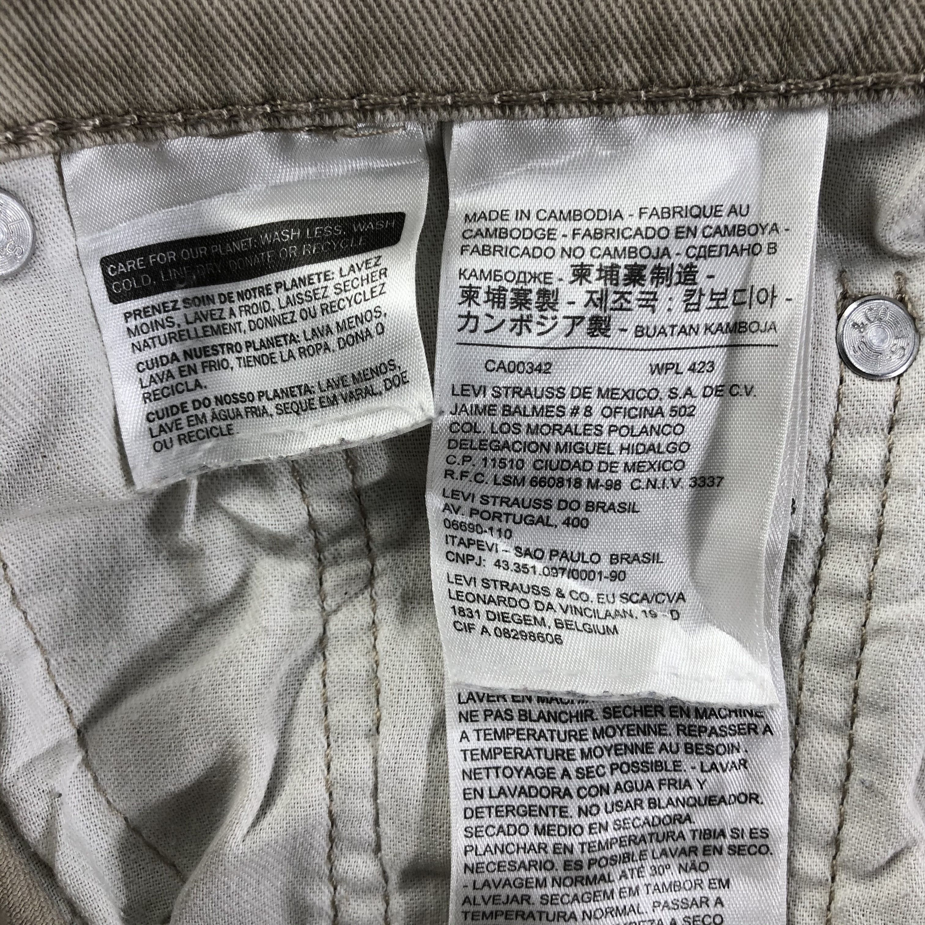 Levi's Levis 511 Jeans Slim Fit Denim KJ1634 Size US 29 - 9 Thumbnail