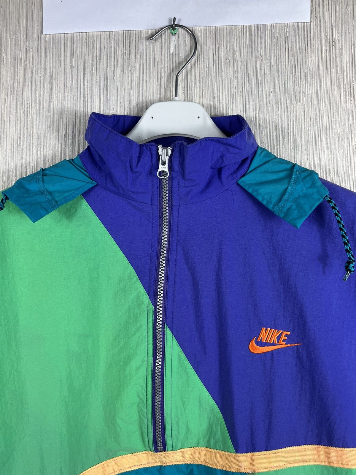 Nike × Vintage Vintage Nike nylon windbreaker jacket 80s anorak half zip Size US S / EU 44-46 / 1 - 14 Thumbnail