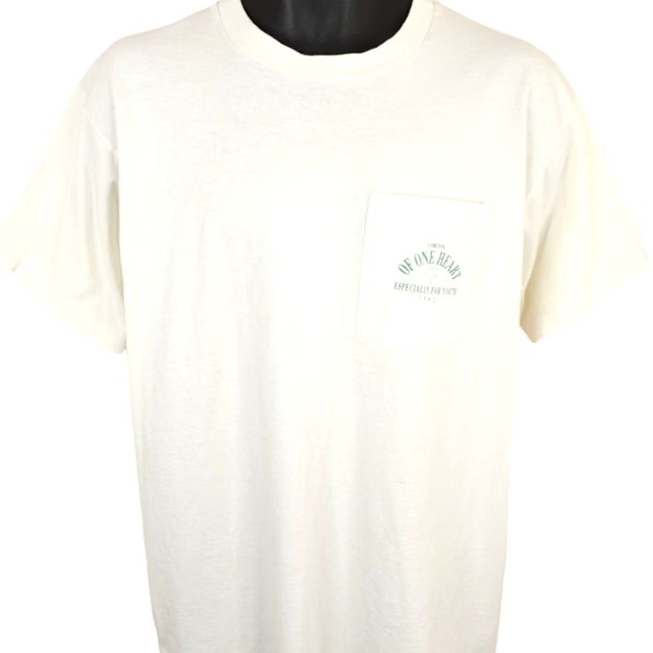Fruit Of The Loom VINTAGE Brigham Young University T Shirt Mens XL White 90s 1992 Made In USA Size US XL / EU 56 / 4 - 2 Thumbnail