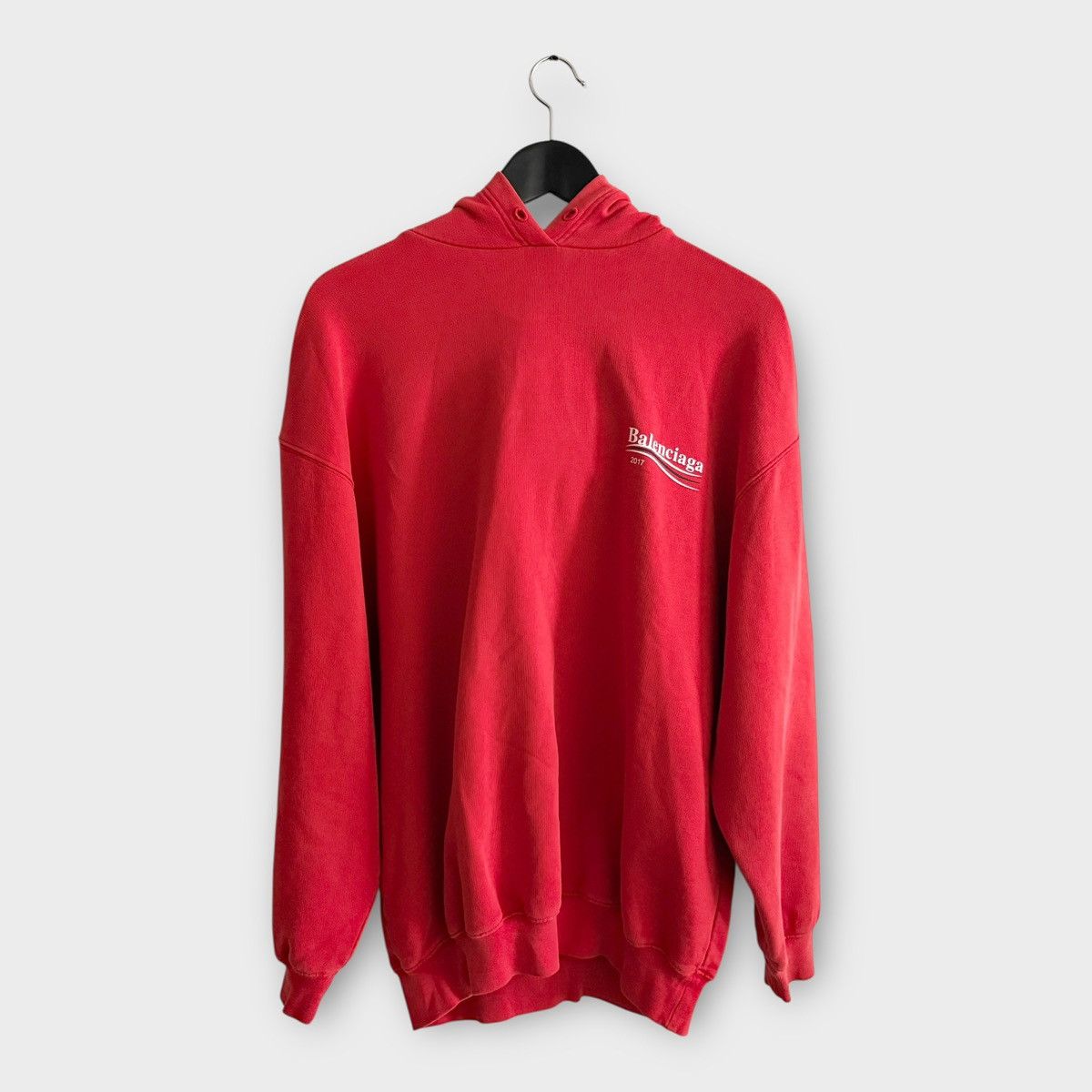 Balenciaga ICONIC! Balenciaga Campaign Red Hoodie Size US S / EU 44-46 / 1 - 1 Thumbnail