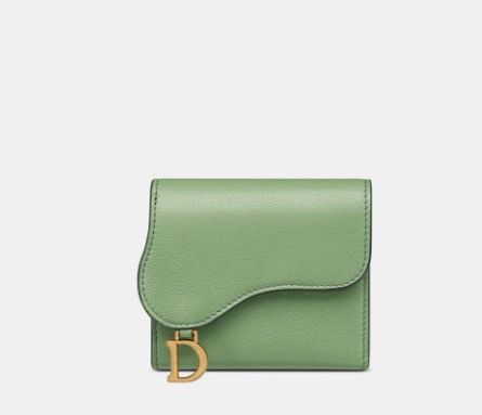 Dior o1w1db11024 Size: OS / Saddle Lotus Wallet in Dark Mint Size ONE SIZE - 2 Thumbnail