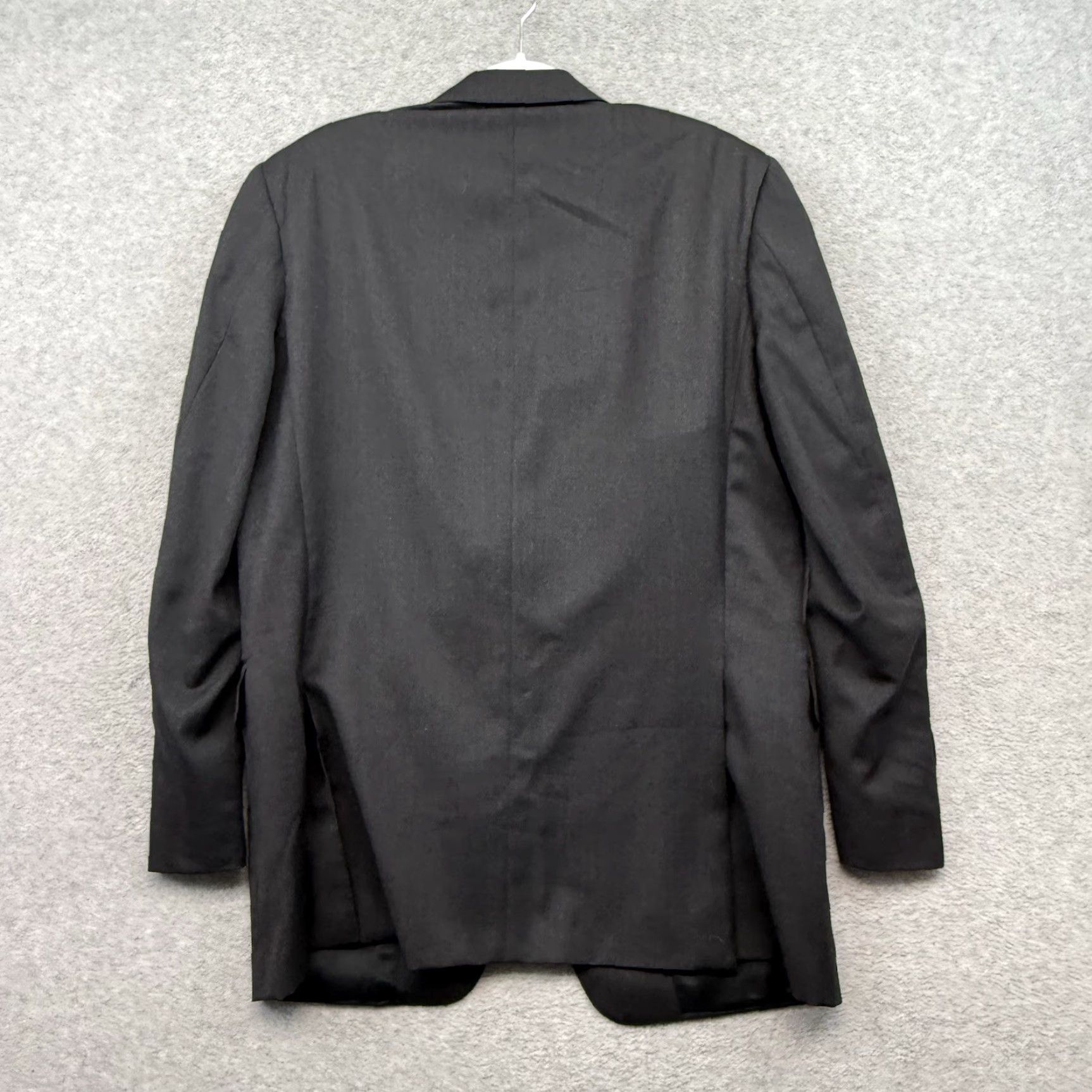 Canali Canali Blazer Sport Coat 44R Men’s Wool Gray Dark Charcoal Plaid 2 Piece Suit Jacket 54 Measurements Vintage? Size 44R - 6 Thumbnail