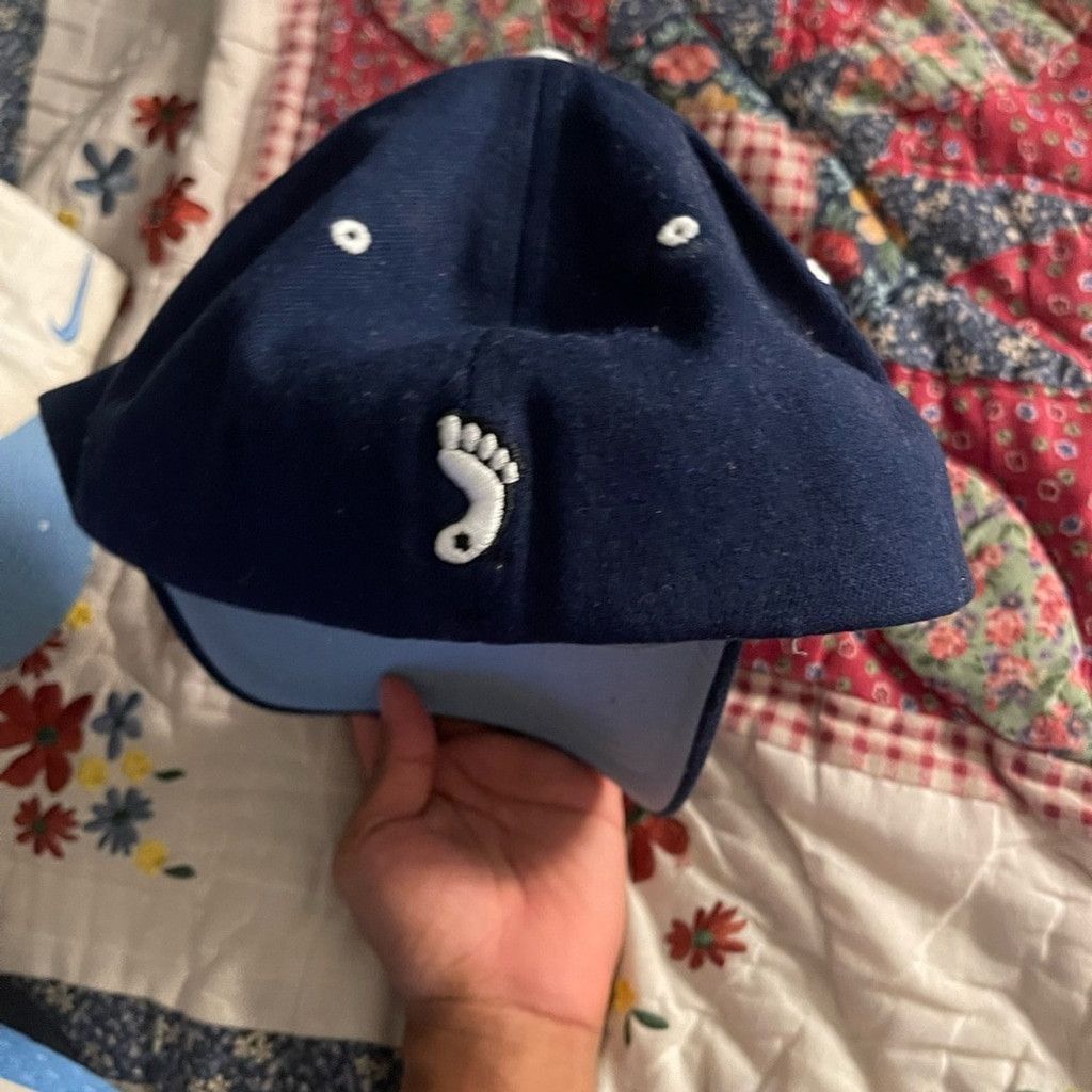 The Game UNC 6 Cap Set - Blue, Black, White(measurements shown) Size ONE SIZE - 11 Thumbnail