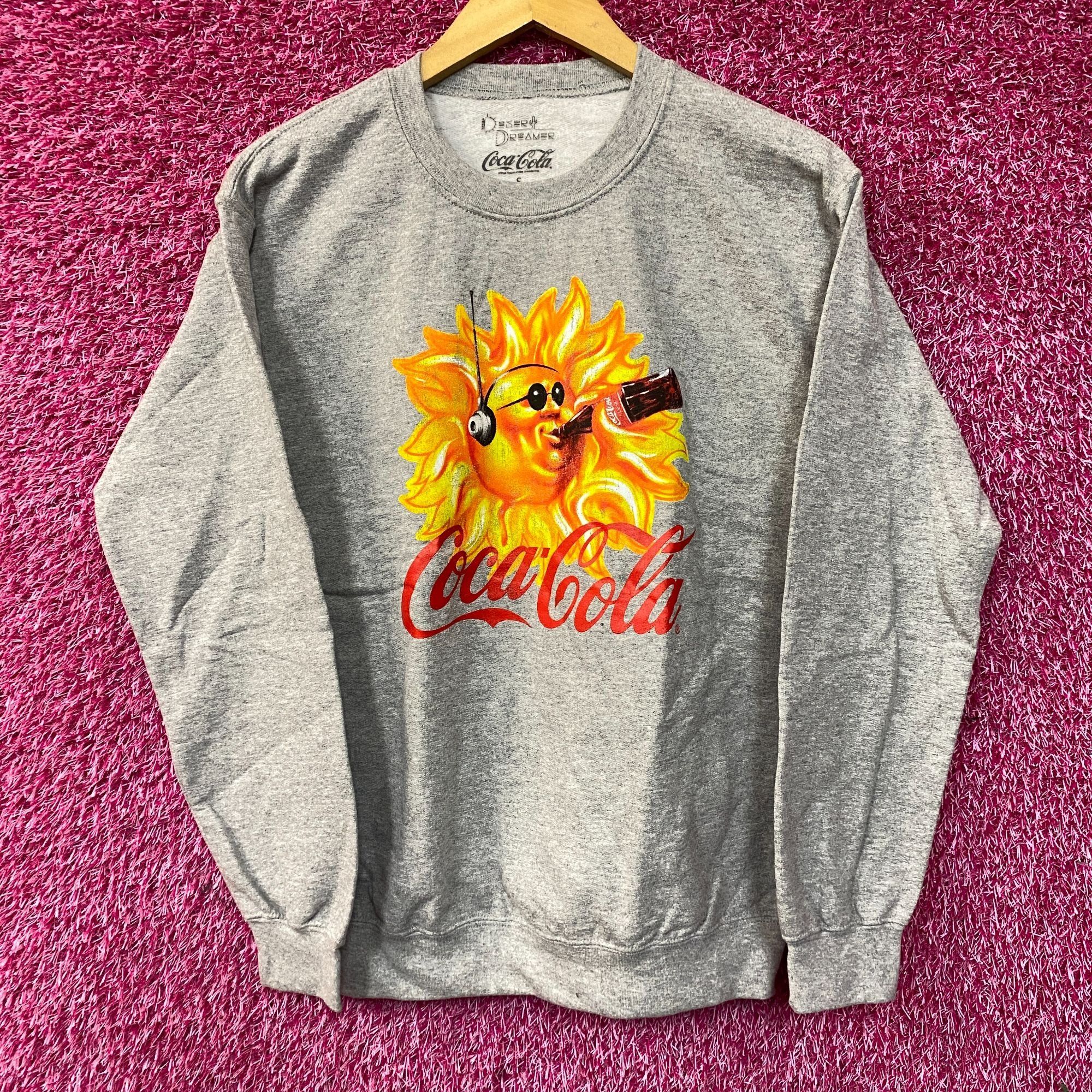 Coca Cola Coca-cola Sun Logo Retro Style Sweatshirt Small Size US S / EU 44-46 / 1 - 1 Thumbnail