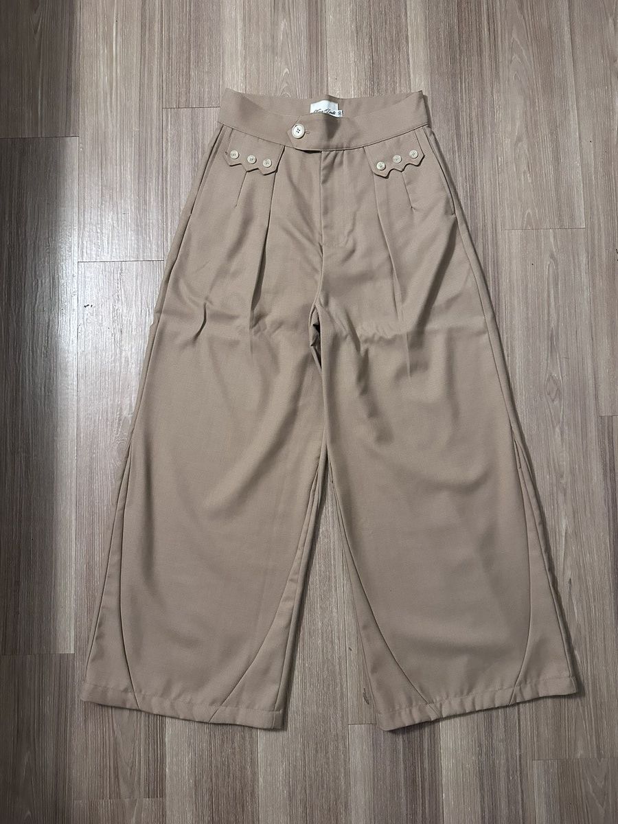 Other Neaux Doubt Western Arc Pleated Trousers Mocha Size US 30 / EU 46 - 5 Thumbnail