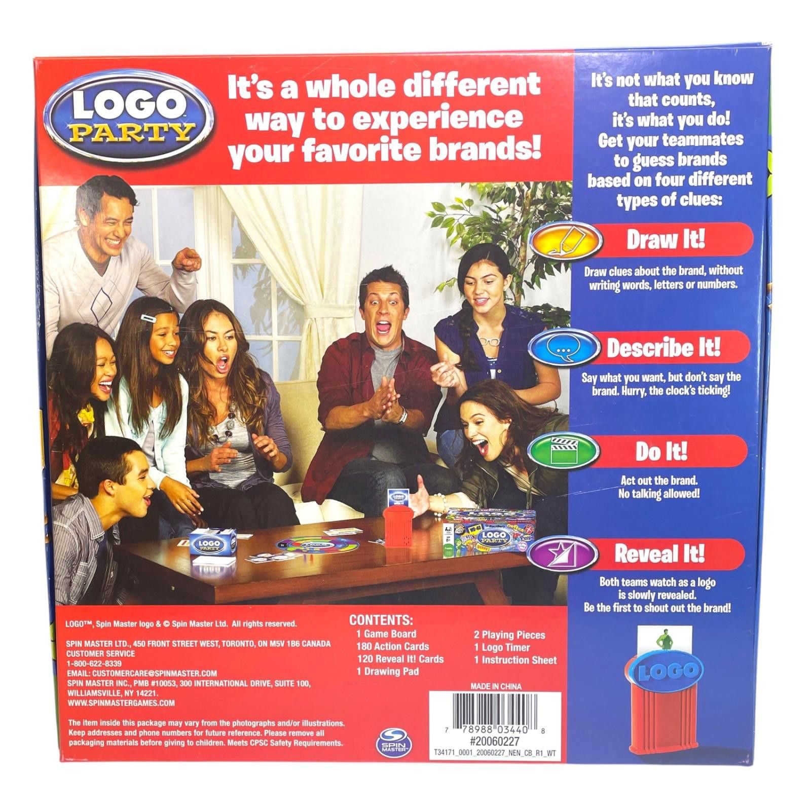 Other Logo Party Game by Spin Master 2011 Complete Set Trivia Size ONE SIZE - 2 Thumbnail