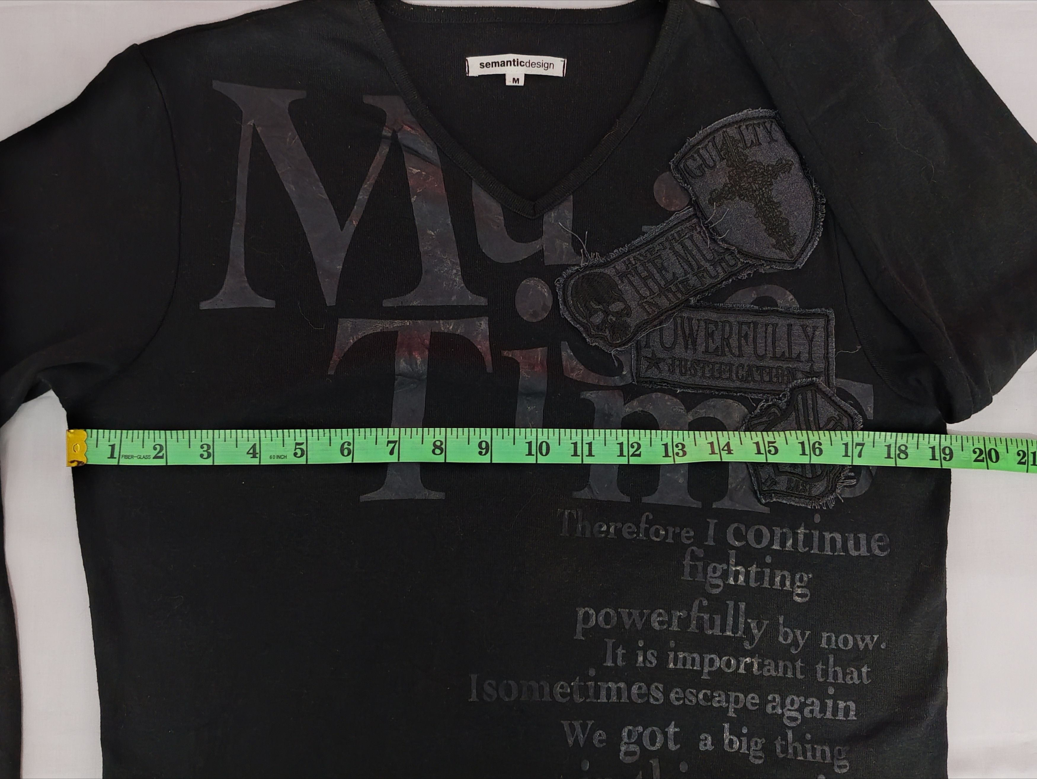 Japanese Brand Semantic Design Patches Long Sleeve Tee Seditionaries Skull Size US M / EU 48-50 / 2 - 4 Thumbnail