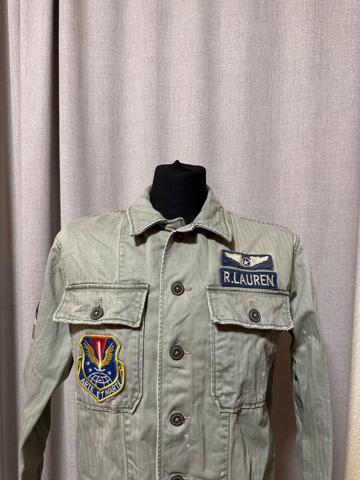 Polo Ralph Lauren Polo Ralph Lauren Men's Distressed Military Patch Jacket S Size US S / EU 44-46 / 1 - 2 Thumbnail