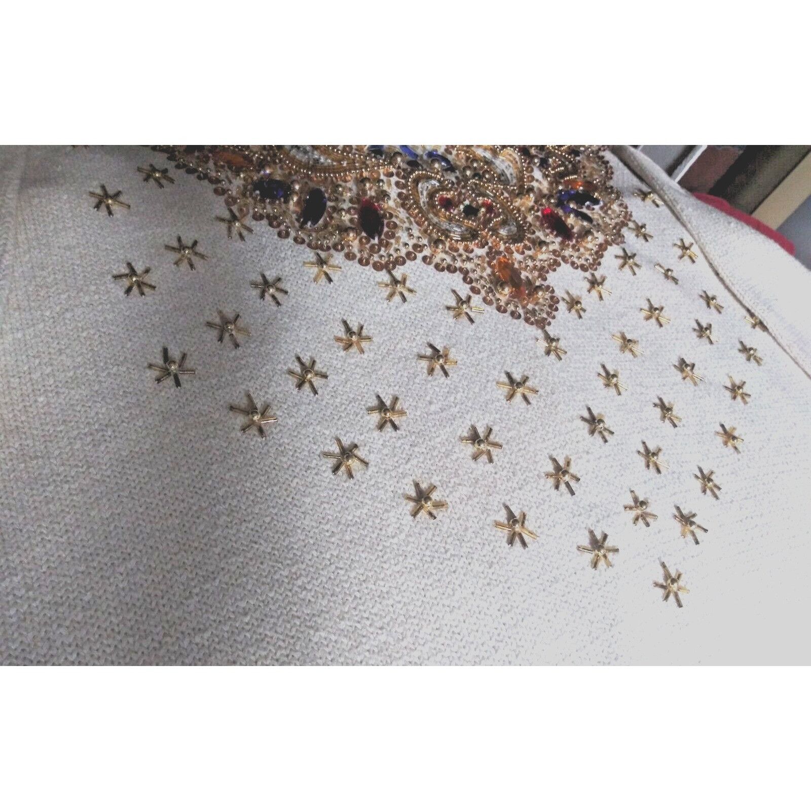Vintage Vintage womens sweater Embellished beads rhinestones Sequins Size XL / US 12-14 / IT 48-50 - 11 Thumbnail