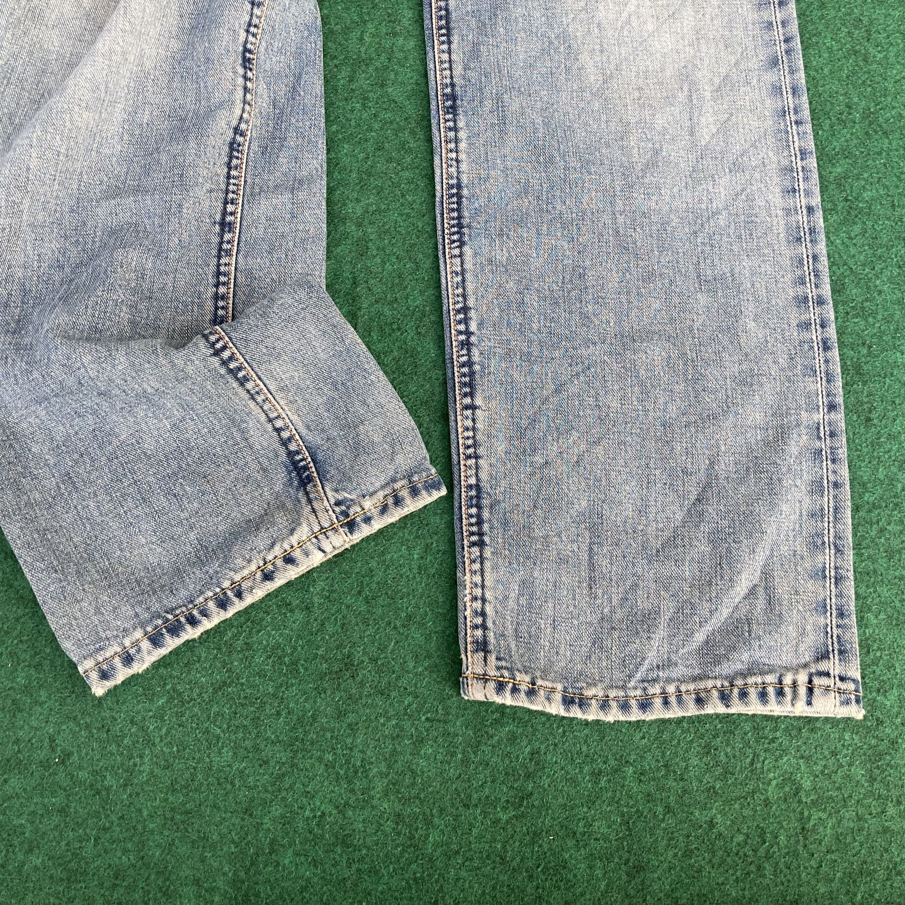 Japanese Brand Vtg Lee Rider Faded Japan Ripped Selvedge Redline Jeans Size US 29 - 12 Thumbnail