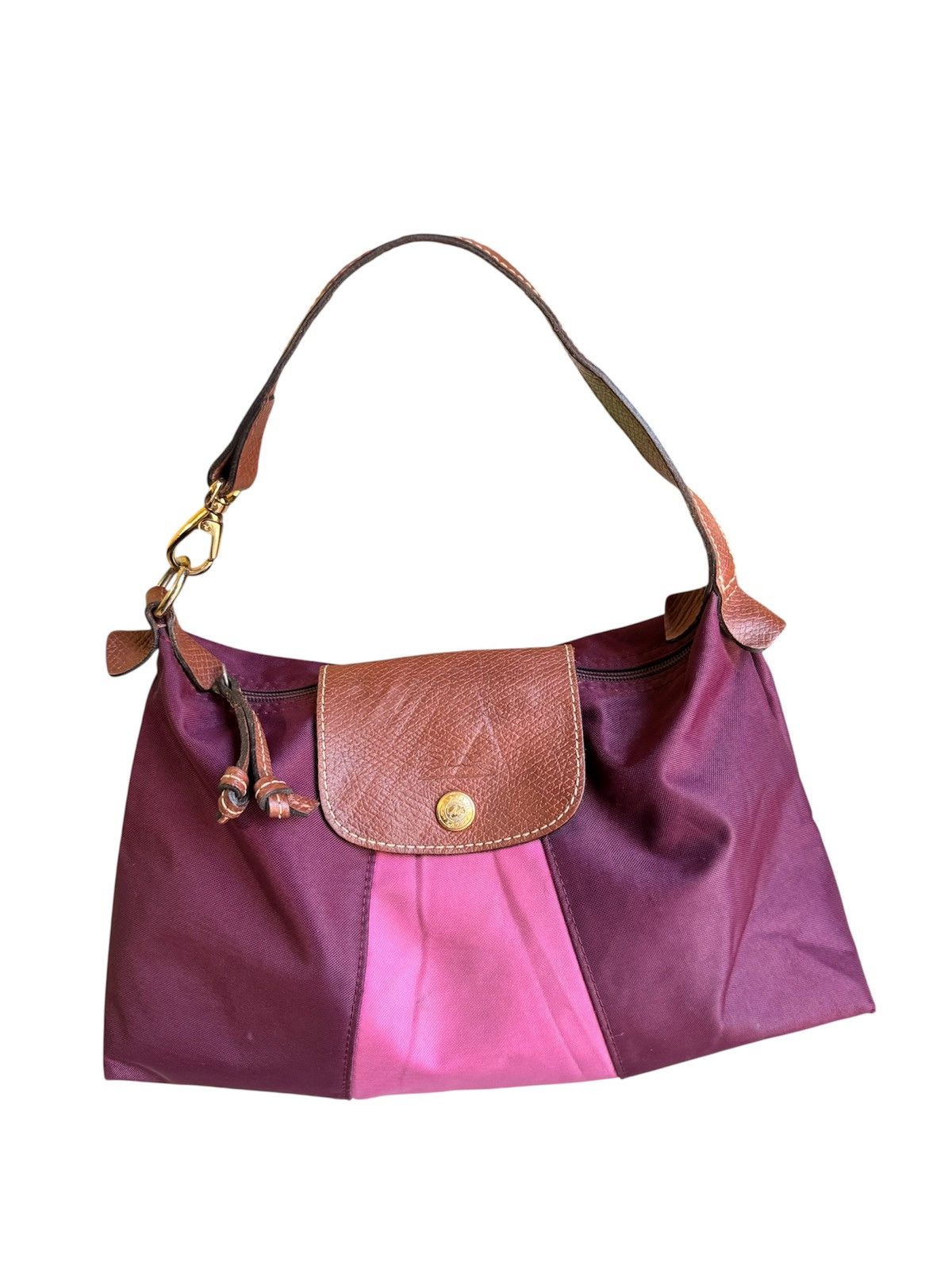 Longchamp Longchamp Shoulder Bag Burgundy and Pink Colour Size ONE SIZE - 1 Thumbnail
