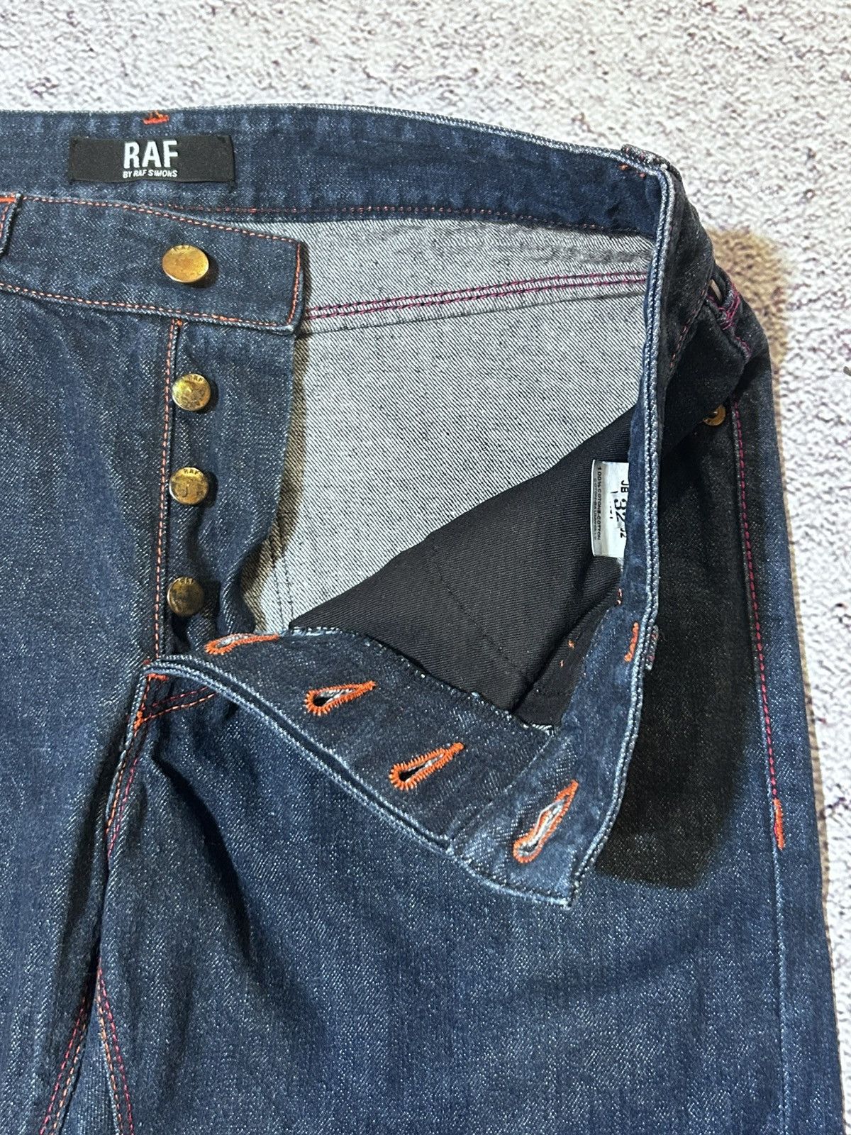 Raf by Raf Simons RAF by Raf Simons Jeans Yellow Patent Back Pockets Size US 32 / EU 48 - 7 Thumbnail