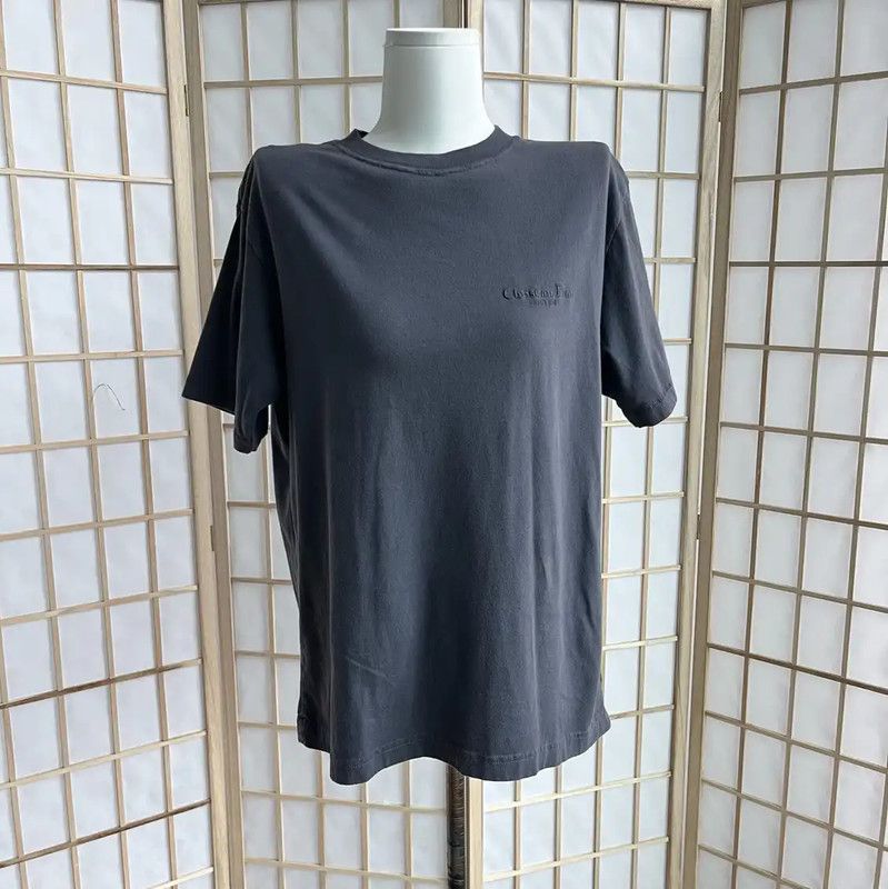 Dior Dior Dark Gray Cotton Women's T-Shirt 0089 Size XS / US 0-2 / IT 36-38 - 1 Thumbnail