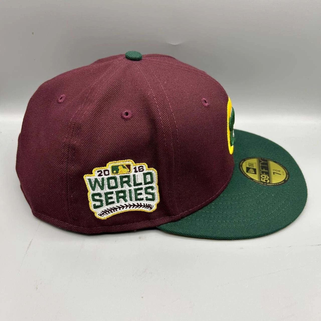 New Era Chicago Cubs Hat Men 7 3/4 Red Green MLB Fitted Cap New Size ONE SIZE - 3 Thumbnail