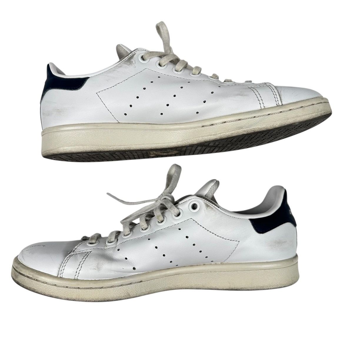 Adidas adidas Stan Smith Mens 6.5 Womens 8 White Leather Sneakers Size US 6.5 / EU 39-40 - 4 Thumbnail