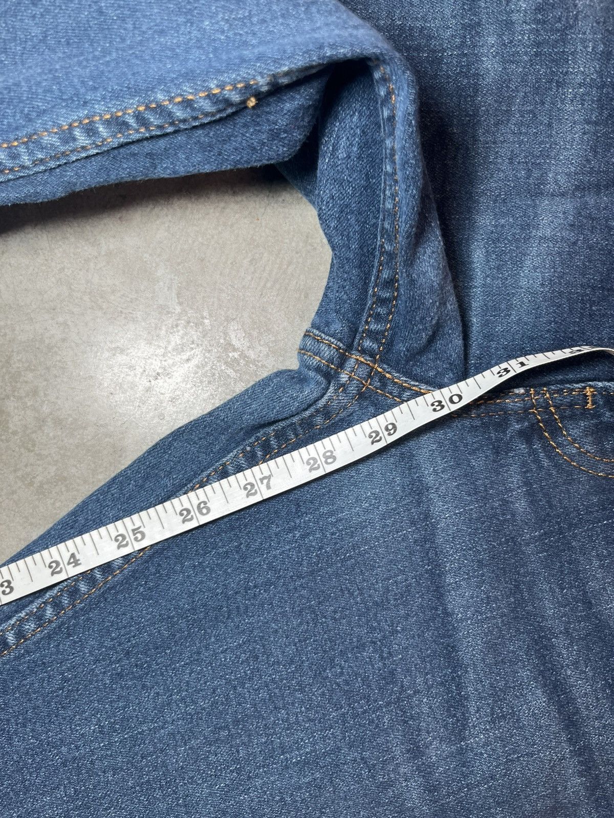 Levi's Denizen Levi’s 285 Relaxed Fit Straight Leg Jeans Blue Denim Size 33" - 5 Thumbnail