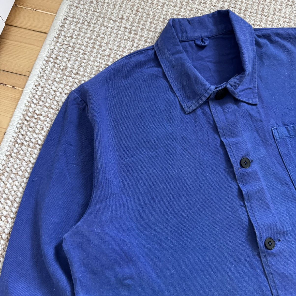 Le Laboureur French vintage faded chore sanfor works jacket Size US M / EU 48-50 / 2 - 3 Thumbnail