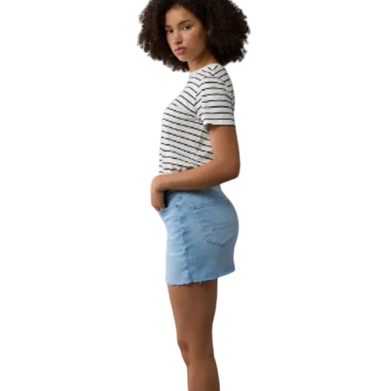 American Eagle Outfitters New American Eagle Womens Size 4 Mini Denim Blue Jean Skirt Size 27" / US 4 / IT 40 - 3 Thumbnail