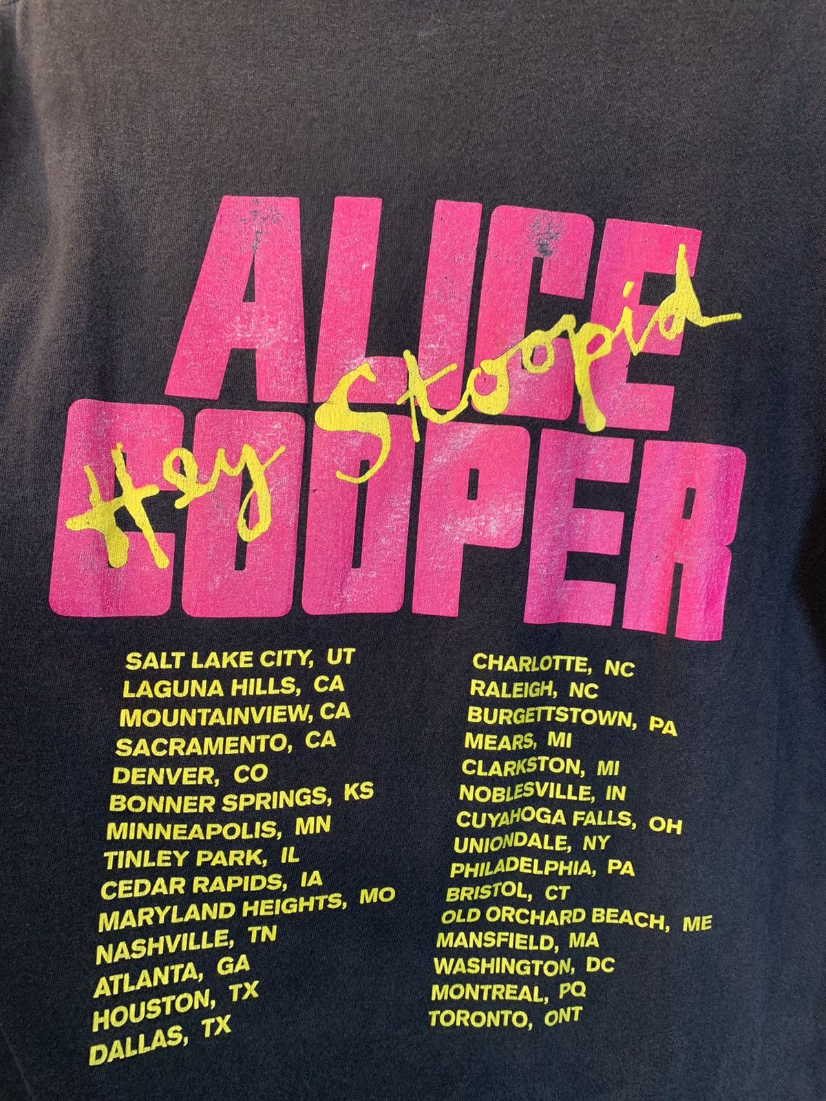 Band Tees × Brockum × Vintage *RARE* Vintage 1991 Alice Cooper Hey Stoopid Band Tour Shirt Size US L / EU 52-54 / 3 - 4 Thumbnail