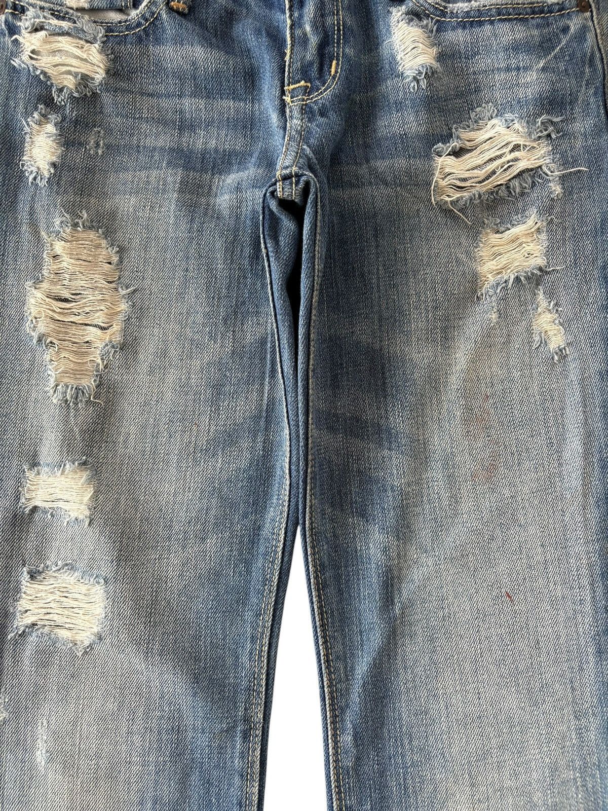 Abercrombie & Fitch Vintage Abercrombie Heavy Distressed Flare Jeans Size 28" / US 6 / IT 42 - 4 Thumbnail