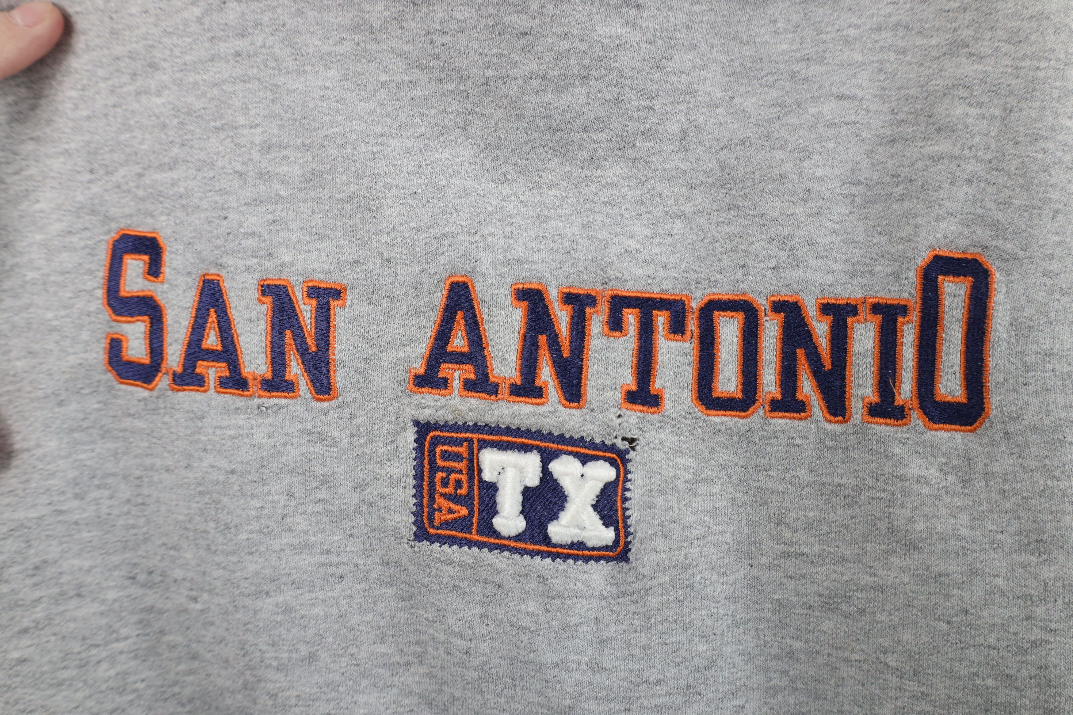 Vintage Vintage 90s Streetwear San Antonio Texas Hoodie Sweatshirt Size US XXL / EU 58 / 5 - 6 Thumbnail