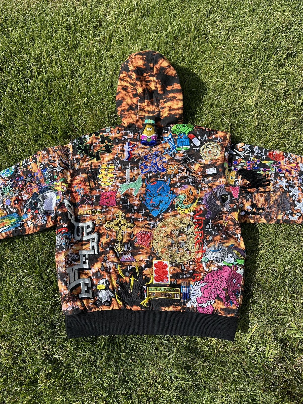 ジャケット・アウター Supreme AOI Embroidered Hooded Jacket M Supreme x AOI Embroidered Hooded Work Jacket 🪡 Expected to