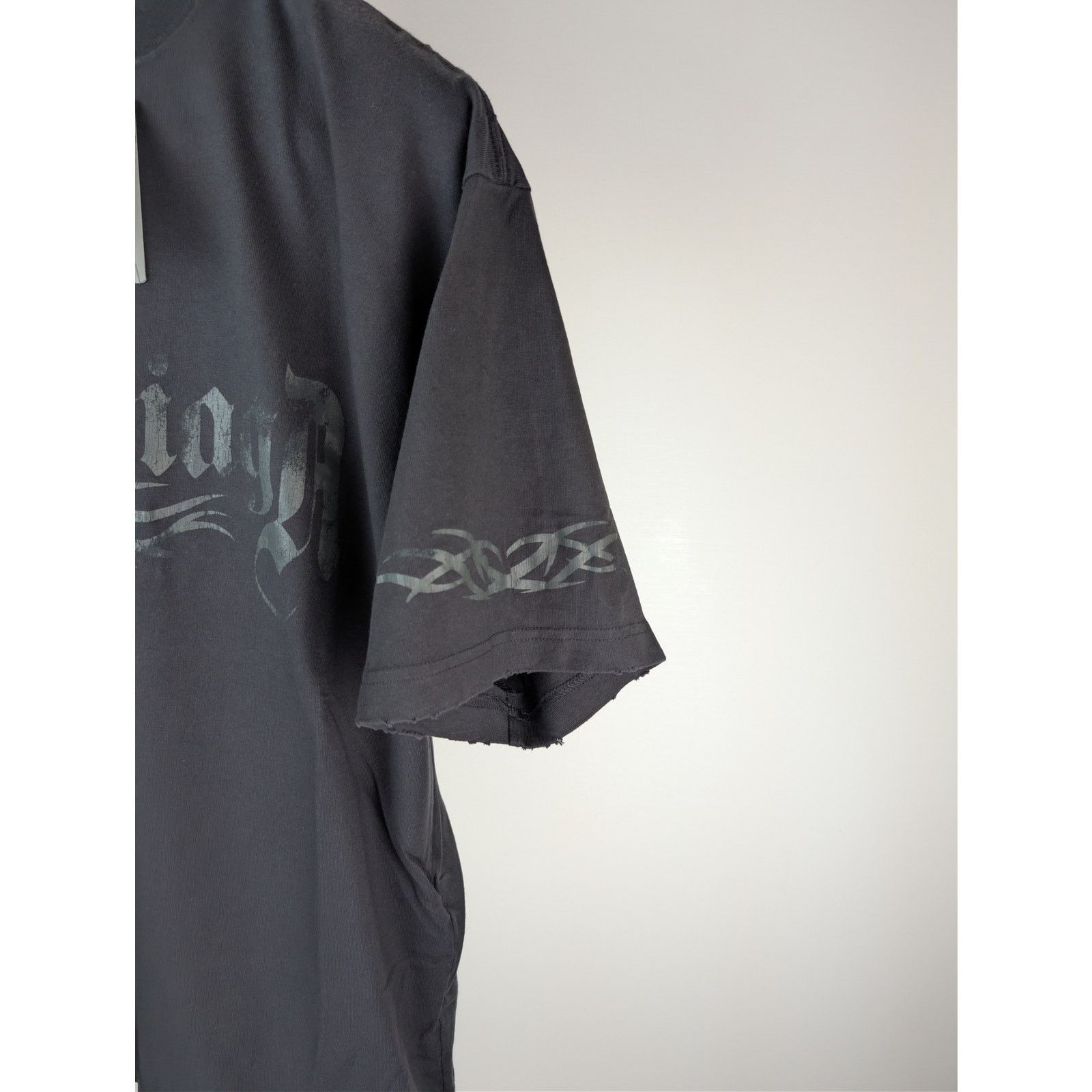 Balenciaga o1rshd1 Medium Fit T-Shirt in Washed Black / Anthracite Size US M / EU 48-50 / 2 - 5 Thumbnail