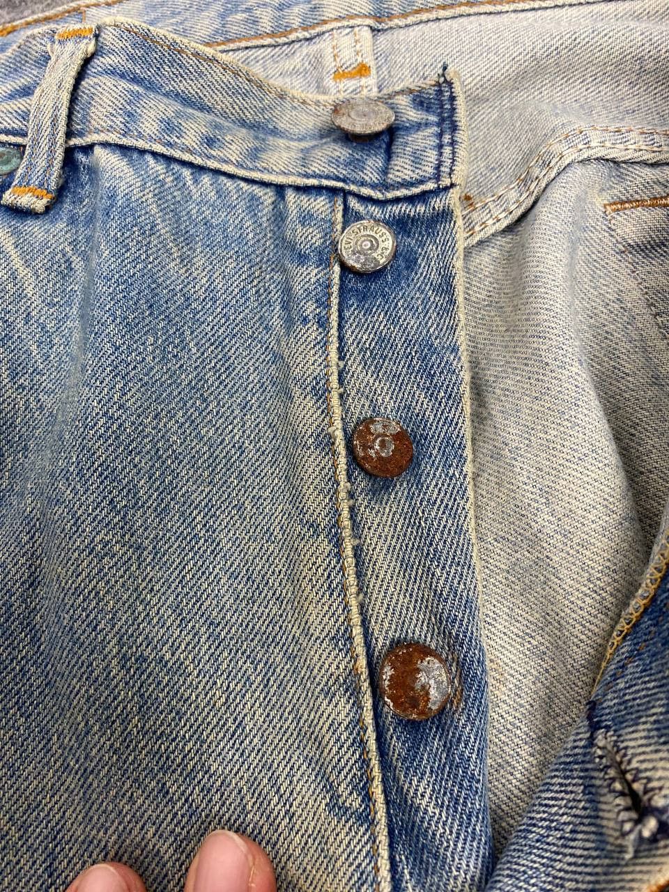 Levi's vintage levis 501 single R distressed denim Size US 36 / EU 52 - 15 Thumbnail