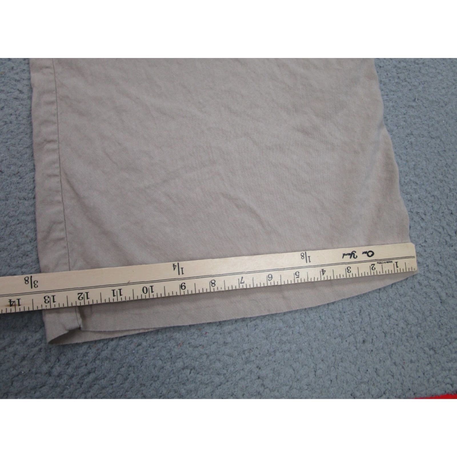 Vintage Stretch Linen Pants Womens 16 Oatmeal Wide Leg Beach Coastal Resort Clean Girl Size 38" / US 16 / IT 52 - 5 Thumbnail