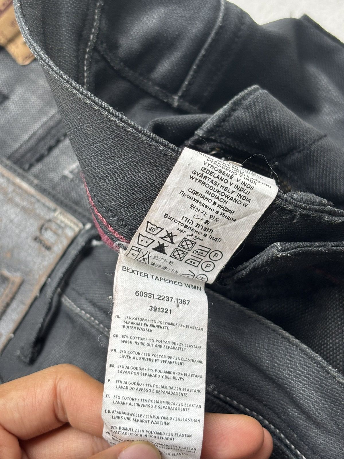 Hedi Slimane Waxed Biker Skinny Denim Jeans Size US 28 / EU 44 - 8 Thumbnail