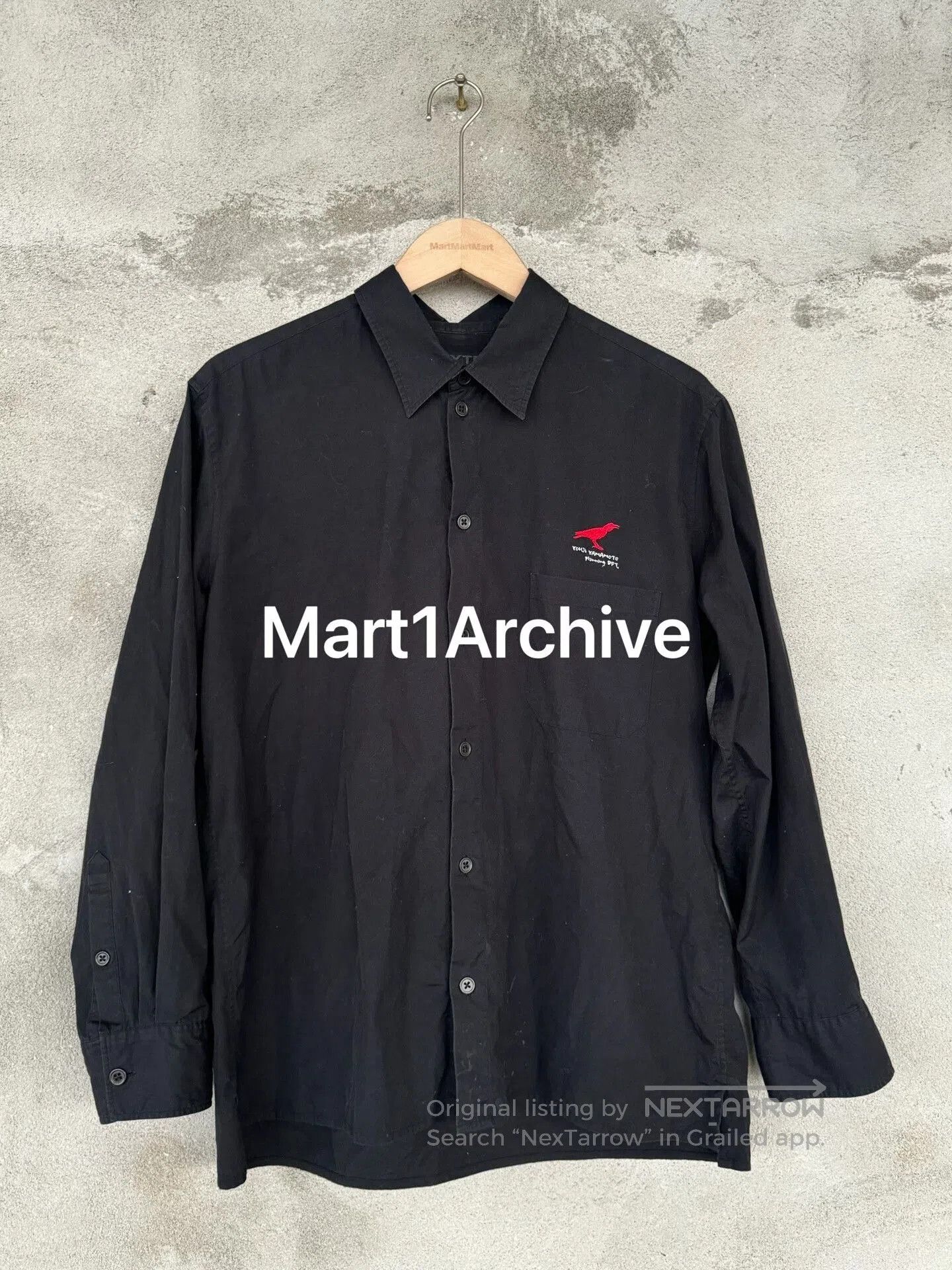 Yohji Yamamoto Yohji Yamamoto S'yte Red Crow Shirt. Size US L / EU 52-54 / 3 - 1 Thumbnail