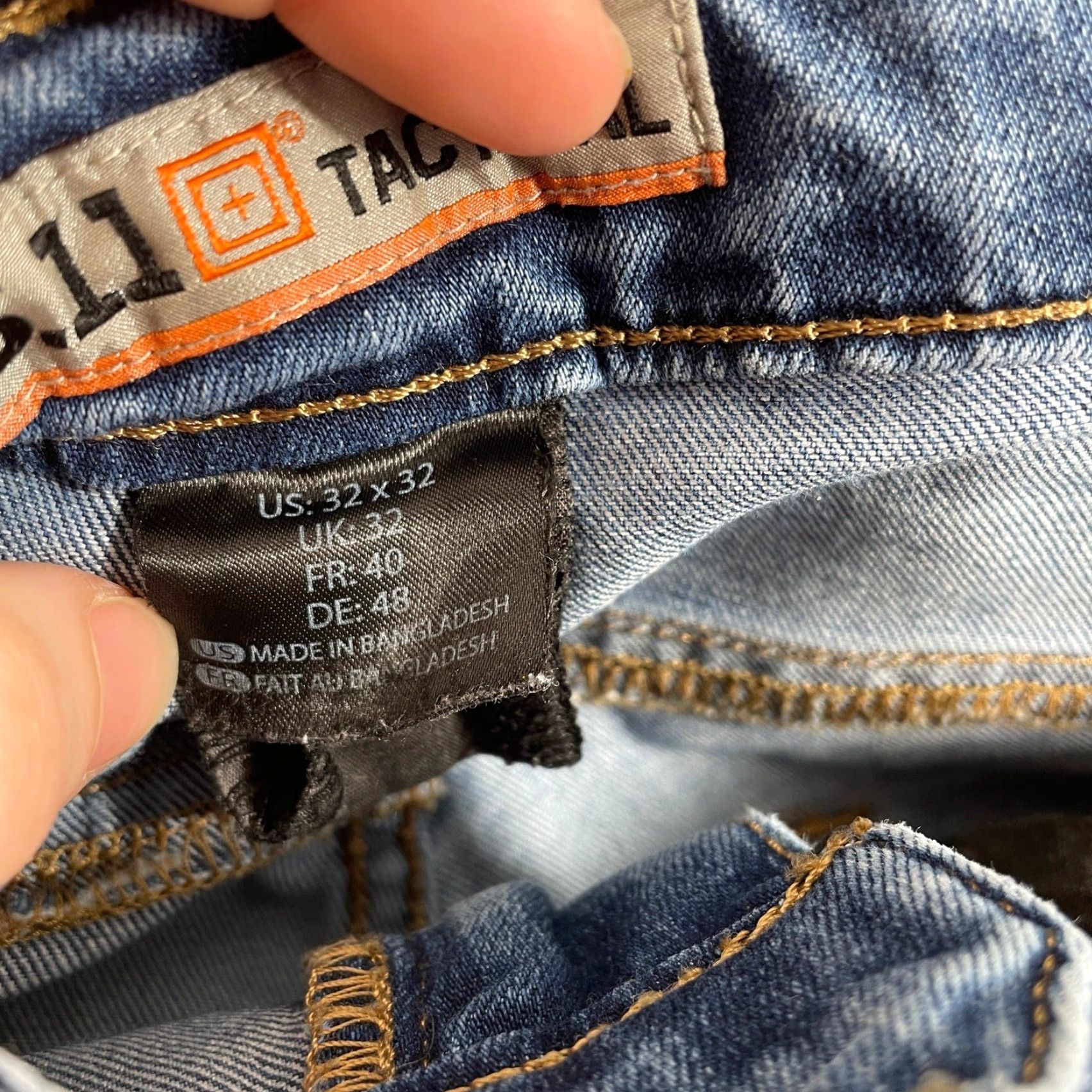 Vintage VINTAGE? No. 5.11 Tactical Jeans Mens 32x31 Blue Straight Leg Utility Workwear Denim Size US 32 / EU 48 - 7 Thumbnail